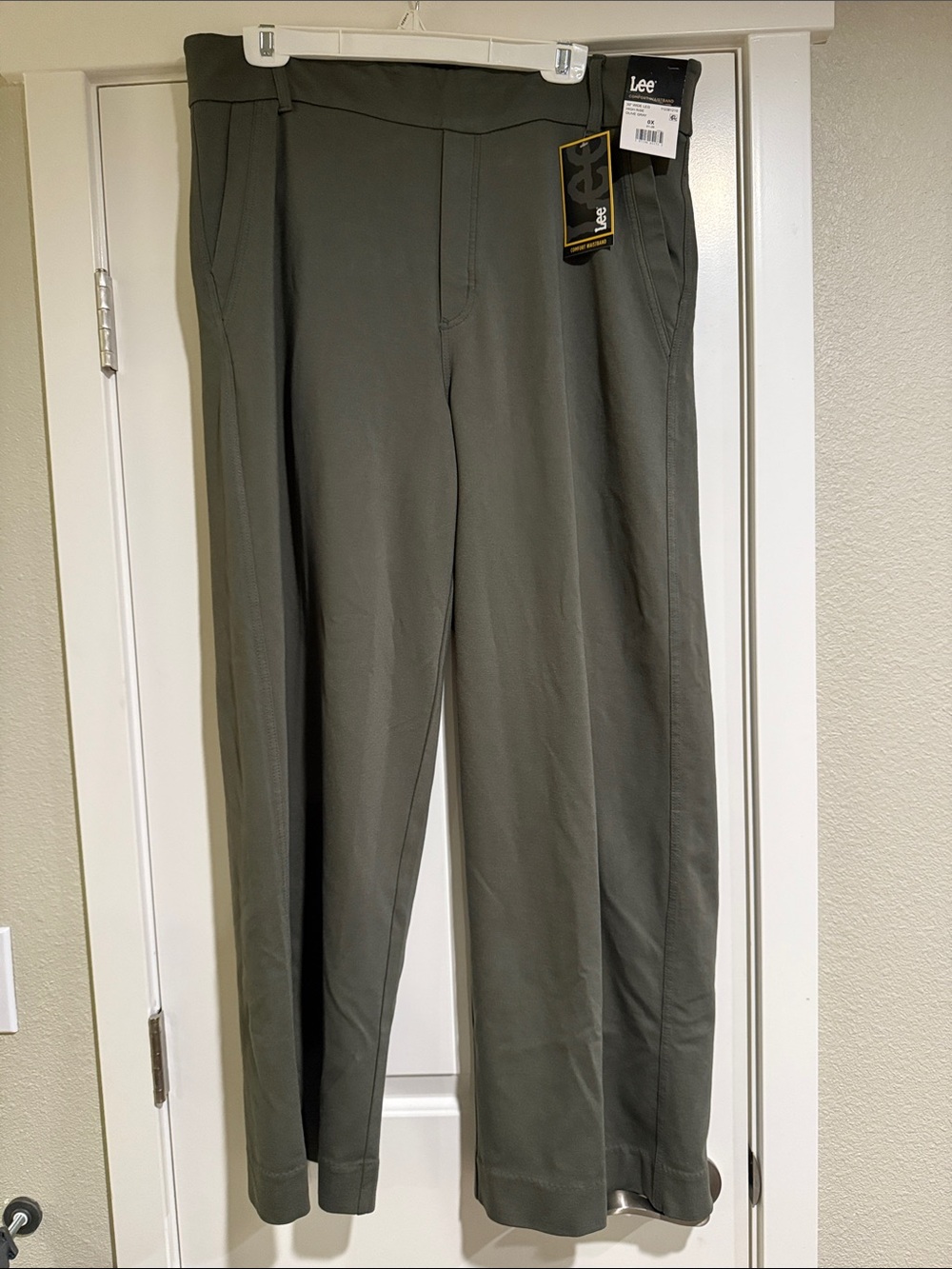 Lee Women’s Olive Gray Wide-Leg Pants